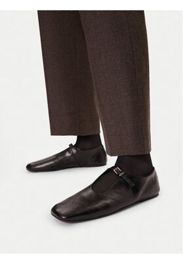 Gino Rossi - GINO ROSSI Baleriny EO-ELSA-V2080 Brązowy. Kolor: brązowy. Materiał: skóra