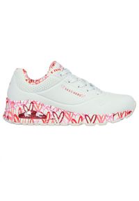 skechers - Buty do chodzenia damskie, Skechers Uno-Loving Love. Kolor: czerwony, biały, wielokolorowy, różowy. Materiał: materiał, syntetyk, tkanina, guma, poliester. Model: Skechers Sport. Sport: turystyka piesza #2