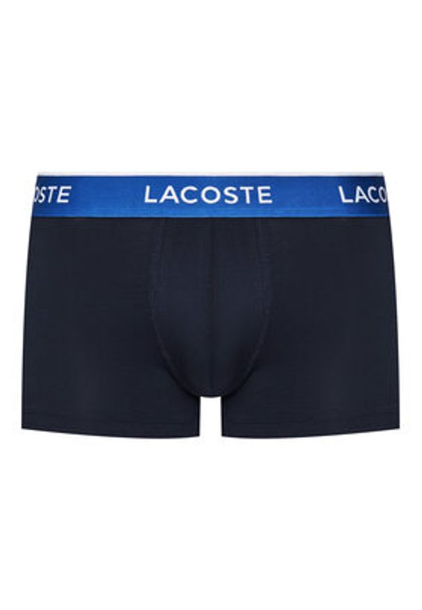 Lacoste Komplet 3 par bokserek 5H1297 Granatowy. Kolor: niebieski. Materiał: bawełna