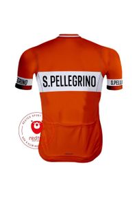 REDTED - Camisola de ciclismo Retro San Pellegrino - RedTed. Kolor: niebieski, szary. Materiał: poliester