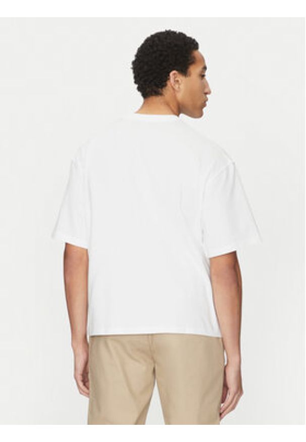 Jack & Jones T-Shirt Manchester 12275656 Biały Cropped Fit. Kolor: biały. Materiał: bawełna