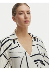 TOMMY HILFIGER - Tommy Hilfiger Sukienka codzienna WW0WW48934 Biały Relaxed Fit. Okazja: na co dzień. Kolor: biały. Materiał: wiskoza. Typ sukienki: proste. Styl: casual #4