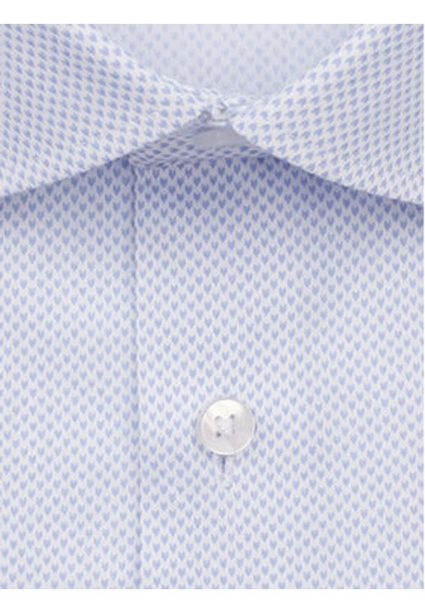Seidensticker Koszula 01.642120 Błękitny Slim Fit. Kolor: niebieski. Materiał: bawełna, syntetyk