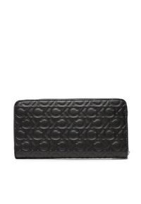Calvin Klein Duży Portfel Damski Ck Must Z/A Wallet Lg Embossed K60K610253 Czarny. Kolor: czarny. Materiał: skóra #3