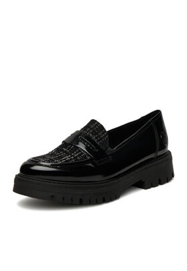 Rieker Loafersy 47550-00 Czarny. Kolor: czarny. Materiał: syntetyk, materiał