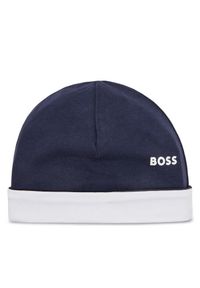 BOSS - Czapka Boss. Kolor: niebieski