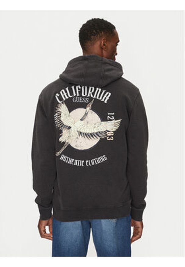 Guess Bluza M5RQ04 KC2B1 Czarny Regular Fit. Kolor: czarny. Materiał: bawełna