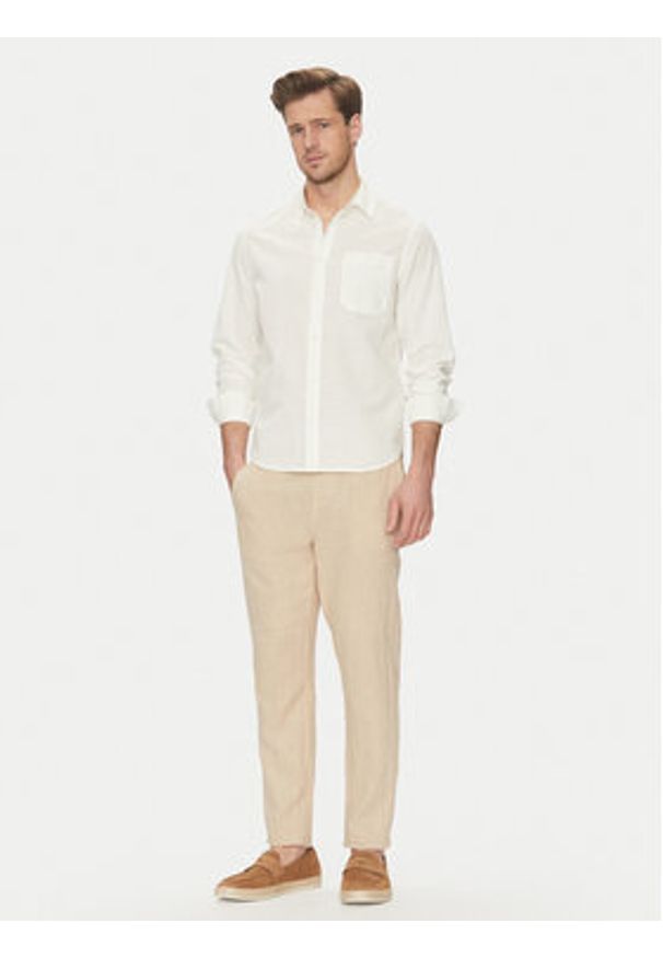 Blend Koszula 20718400 Biały Regular Fit. Kolor: biały. Materiał: bawełna