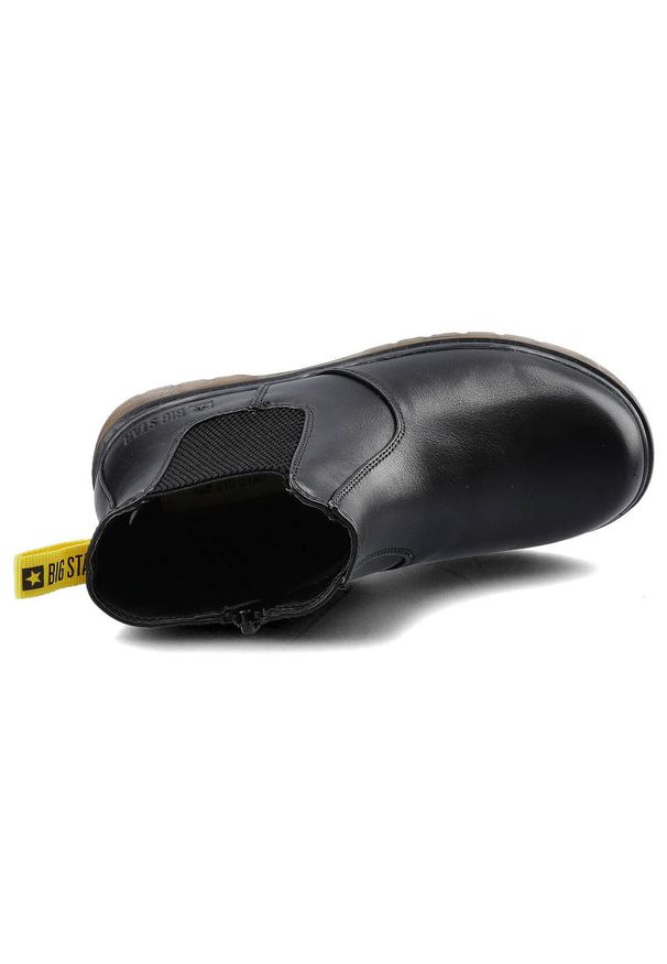 Big-Star - Czarne Kozaki Dziecięce Big Star Ocieplane Buty. Okazja: na co dzień. Kolor: czarny. Materiał: materiał, guma. Wzór: gładki. Styl: casual, elegancki, klasyczny