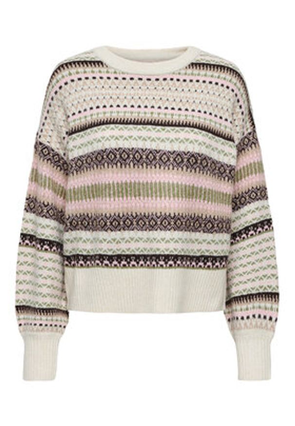 only - ONLY Sweter Arianne 15285832 Beżowy Regular Fit. Kolor: beżowy. Materiał: syntetyk