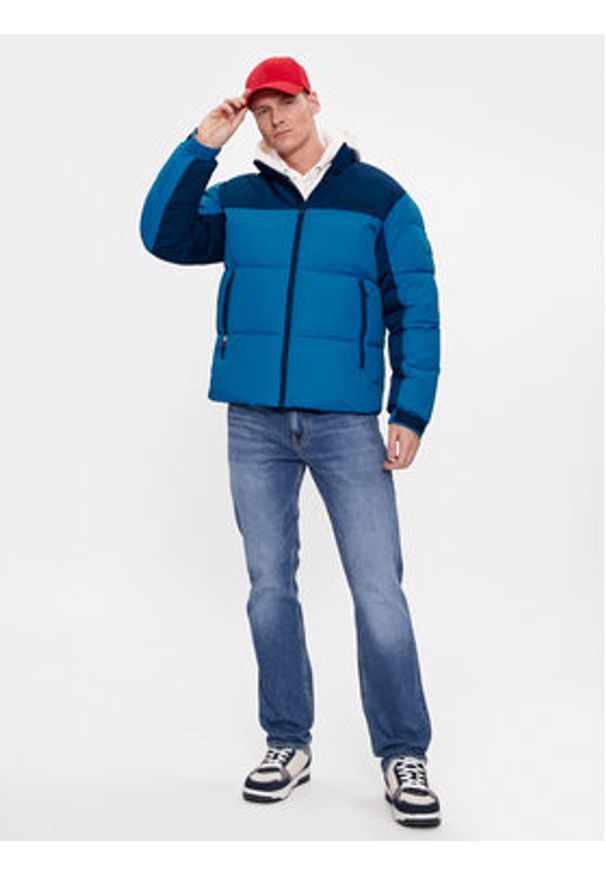 TOMMY HILFIGER - Tommy Hilfiger Kurtka zimowa New York MW0MW32770 Niebieski Regular Fit. Kolor: niebieski. Materiał: syntetyk. Sezon: zima