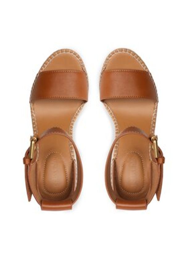 See By Chloé Espadryle SB26152 Brązowy. Kolor: brązowy. Materiał: skóra