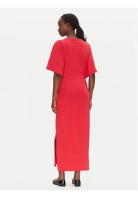 Bruuns Bazaar Sukienka codzienna Nathala BBW4560 Czerwony Regular Fit. Okazja: na co dzień. Kolor: czerwony. Materiał: bawełna. Typ sukienki: proste. Styl: casual #5