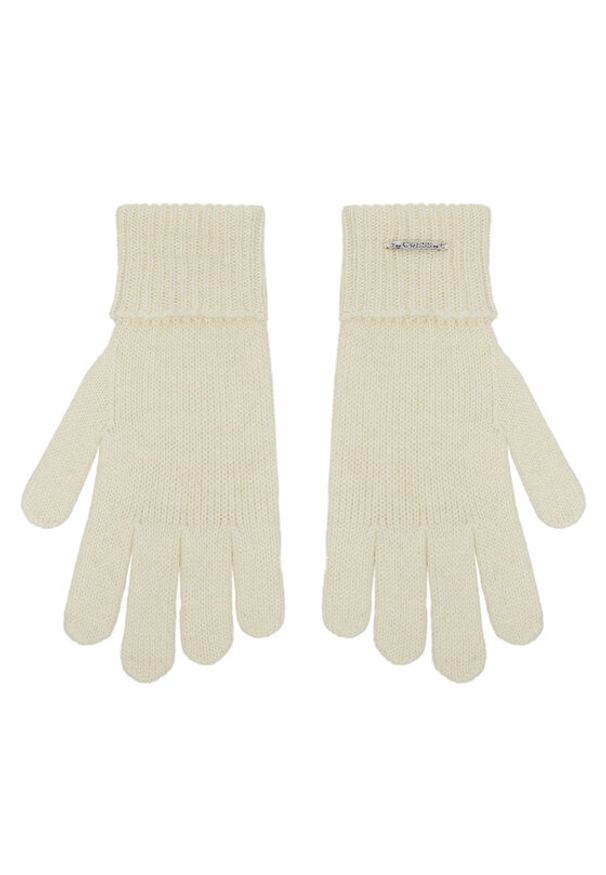 Guess Rękawiczki Damskie AW5199 POL02 Écru. Kolor: kremowy. Materiał: poliamid, nylon