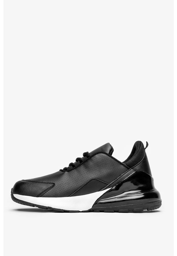 Casu - Czarne buty sportowe sneakersy sznurowane casu d26-1. Kolor: czarny