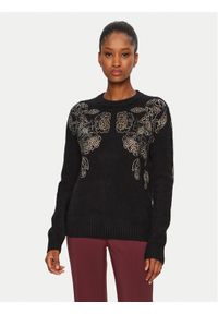 Marciano Guess Sweter 4BGR44 5786Z Czarny Regular Fit. Kolor: czarny. Materiał: syntetyk, wełna