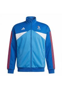 Adidas - Kurtka dresowa damska Francja 2026/27. Kolor: niebieski. Materiał: dresówka. Sport: piłka ręczna #1