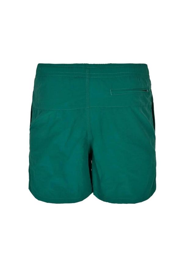 Urban Classics - Męskie Szorty Kąpielowe Block. Kolor: zielony. Styl: sportowy