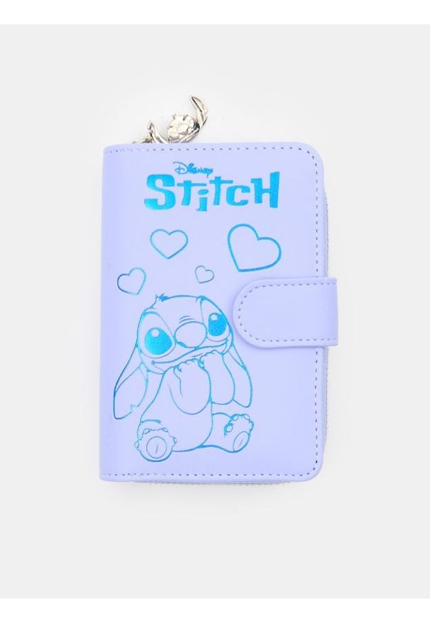 Sinsay - Portfel Stitch - błękitny. Kolor: niebieski