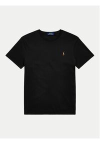 Polo Ralph Lauren T-Shirt 710740727 Czarny Slim Fit. Typ kołnierza: polo. Kolor: czarny. Materiał: bawełna