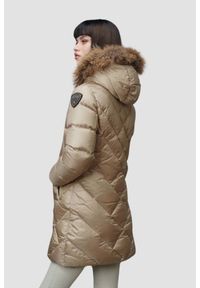 Blauer USA - BLAUER Beżowa damska kurtka Althea Raincoat Long Jackets, Rozmiar M. Kolor: beżowy. Materiał: poliamid, puch. Styl: elegancki #5
