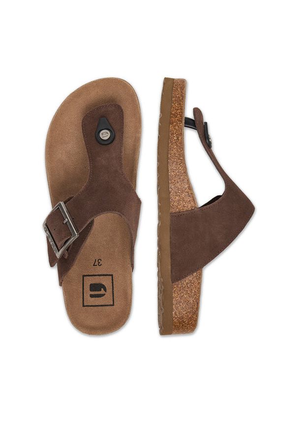 G-Star RAW - G-Star Raw Japonki CWB-WS-1128-51-S Brązowy. Kolor: brązowy. Materiał: zamsz, skóra