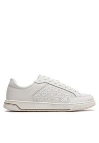 Calvin Klein Sneakersy Low Top Lace Up Lth Perf Mono HM0HM01428 Biały. Kolor: biały. Materiał: skóra #1