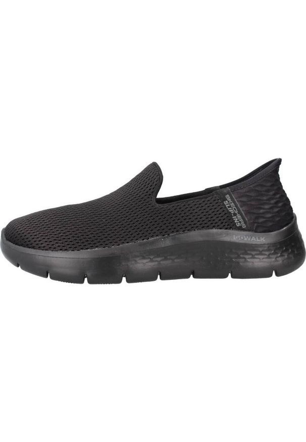 skechers - Buty sportowe Sneakersy damskie, Slip-ins: GO WALK Flex - Relish. Kolor: czarny. Sport: turystyka piesza
