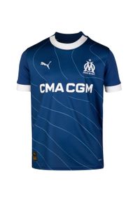 Koszulka do piłki nożnej dla dzieci Puma Olympique Marsylia wyjazdowa 23/24. Materiał: materiał