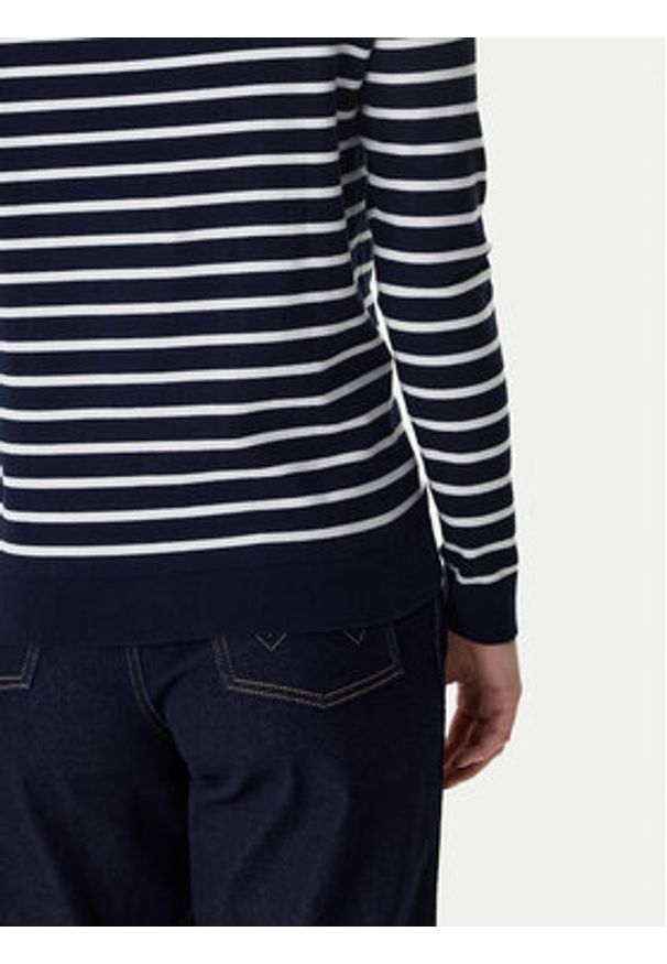 TOMMY HILFIGER - Tommy Hilfiger Sweter Heritage Boat WW0WW22046 Granatowy Regular Fit. Kolor: niebieski. Materiał: bawełna