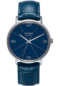 BŁONIE - Zegarek Błonie Zodiak Mechaniczny Granatowy męski .. Rodzaj zegarka: analogowe. Kolor: niebieski #1