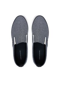 TOMMY HILFIGER - Tommy Hilfiger Tenisówki Harlem Core Ii Slip On Chambray FM0FM05819 Niebieski. Zapięcie: bez zapięcia. Kolor: niebieski. Materiał: materiał #4