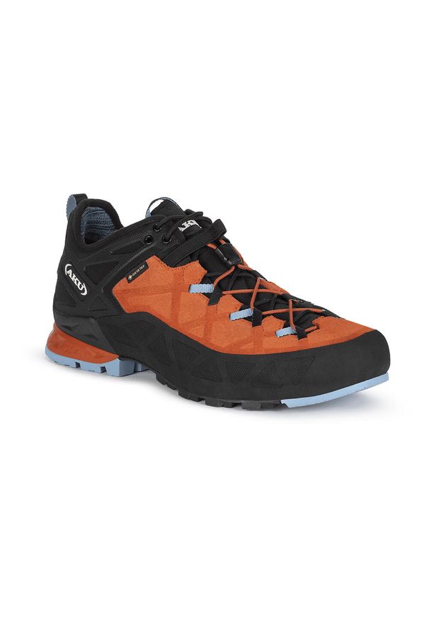 Aku - Buty podejściowe męskie AKU M'S ROCK DFS GTX. Kolor: czerwony, pomarańczowy, wielokolorowy. Materiał: syntetyk, zamsz, materiał