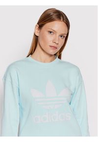 Adidas - adidas Bluza Treofil Crew HL6678 Niebieski Regular Fit. Kolor: niebieski. Materiał: bawełna