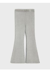 Sinsay - Legginsy flare z efektem sprania - szary. Kolor: szary
