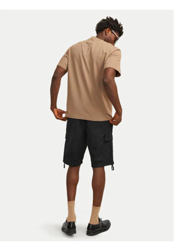 Jack & Jones Szorty materiałowe Barkley 12248685 Czarny Regular Fit. Kolor: czarny. Materiał: bawełna