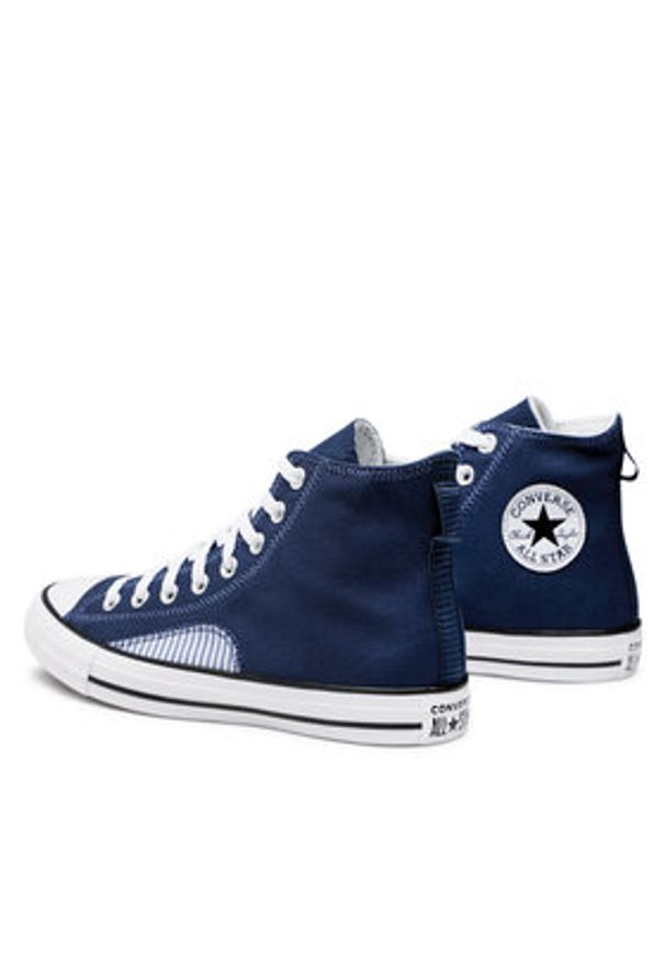 Converse Trampki Chuck Taylor All Star Hickory Stripe A00480C Granatowy. Kolor: niebieski. Materiał: materiał