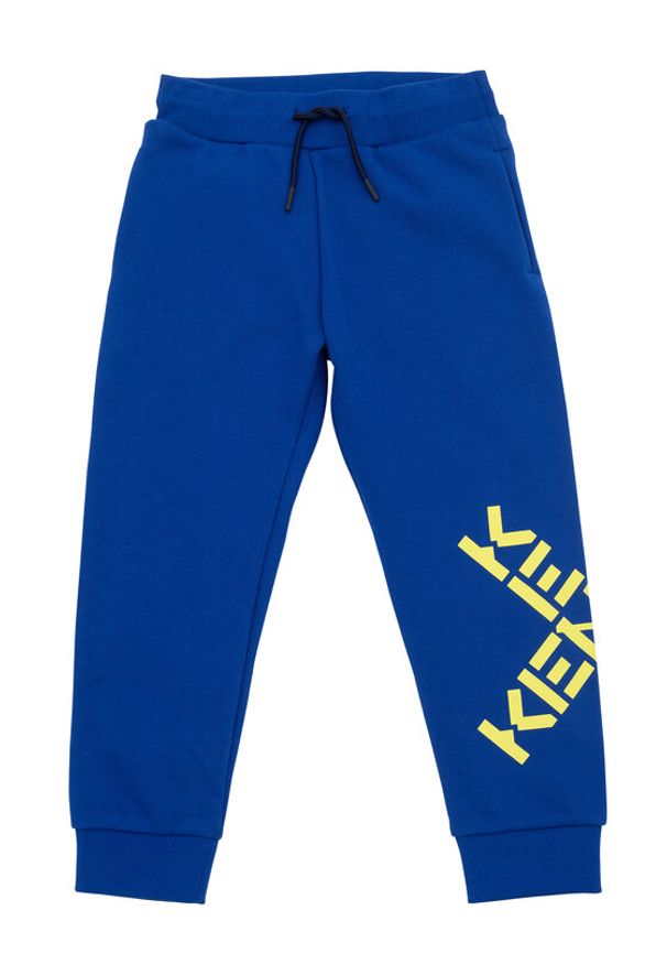 Kenzo kids - Kenzo Kids Spodnie dresowe K24276 Niebieski Regular Fit. Kolor: niebieski. Materiał: bawełna