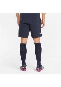 Spodenki Puma Teamfinal Casuals Shorts, Mężczyźni. Kolor: niebieski. Materiał: materiał, bawełna. Sport: piłka nożna