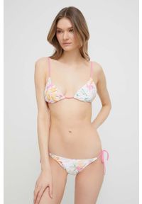 Rip Curl strój kąpielowy kolor biały lekko usztywniona miseczka. Kolor: biały. Materiał: materiał #1