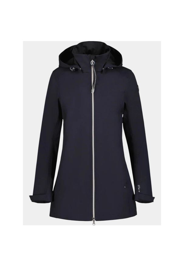 LUHTA - Kurtka softshell damska Luhta Erkkola. Kolor: niebieski. Materiał: softshell. Długość: długie