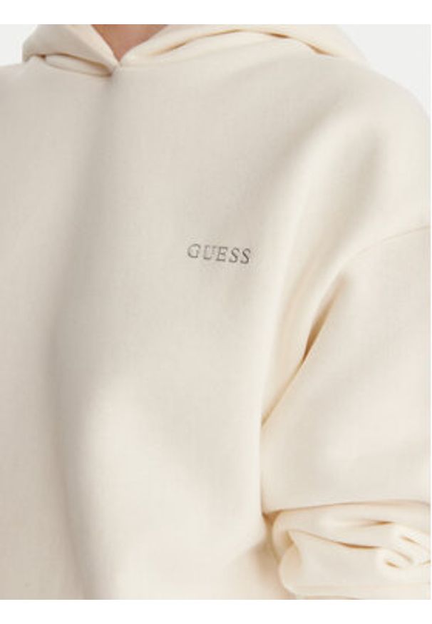 Guess Bluza V6RQ14 K9V31 Écru Regular Fit. Materiał: bawełna