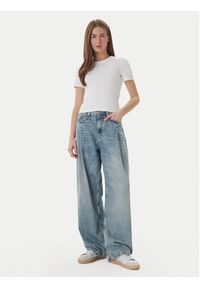 only - ONLY T-Shirt Val 15339774 Biały Slim Fit. Kolor: biały. Materiał: bawełna #2