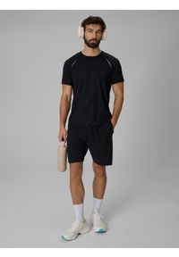 4f - 4F Koszulka do biegania szybkoschnąca męska - czarna S. Kolor: czarny. Materiał: tkanina. Długość: długie. Sport: fitness, bieganie #2