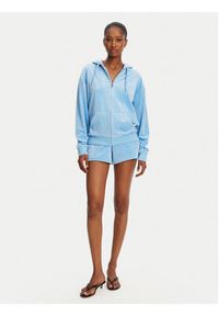 Juicy Couture Bluza Halan JCWAS24342 Niebieski Oversize. Kolor: niebieski. Materiał: syntetyk #3