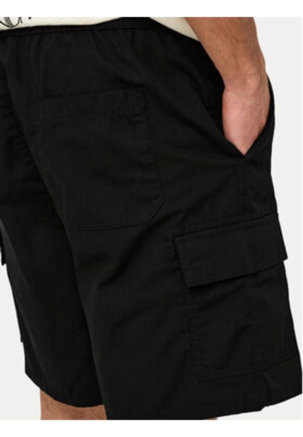 Only & Sons Szorty sportowe Kal 22034462 Czarny Slim Fit. Kolor: czarny. Materiał: bawełna. Styl: sportowy