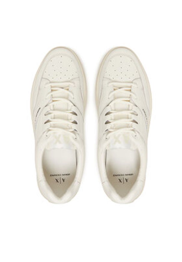 Armani Exchange Sneakersy XUX260 XV954 00894 Écru. Materiał: skóra
