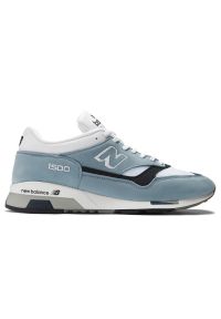 Buty męskie New Balance U1500BNW – niebieskie. Kolor: niebieski. Materiał: zamsz, skóra. Szerokość cholewki: normalna. Sezon: lato