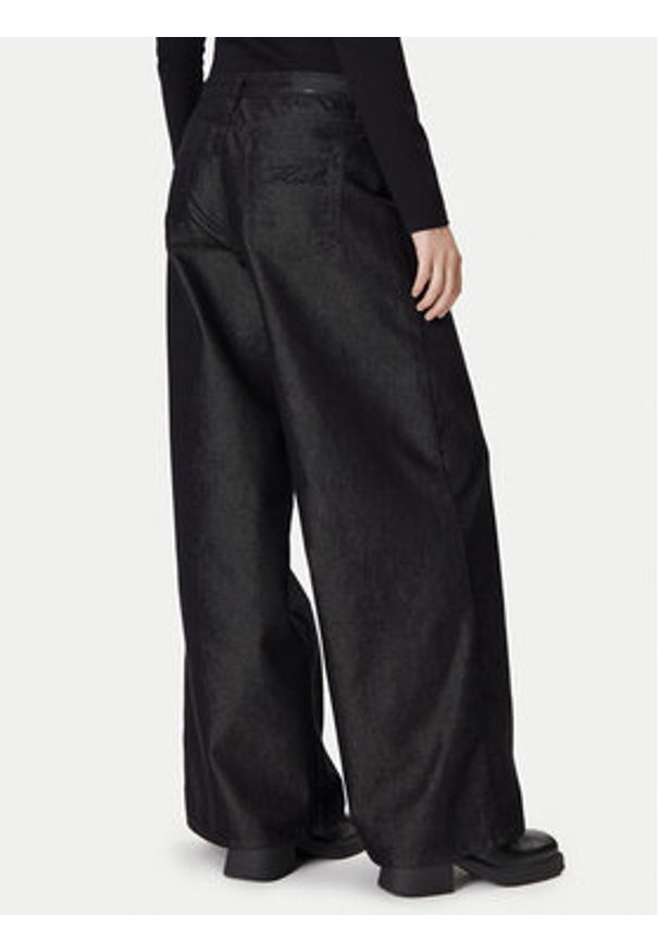 Karl Lagerfeld - KARL LAGERFELD Jeansy A4W10097 Czarny Wide Leg. Kolor: czarny