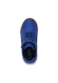 Buty treningowe dziecięce LOTTO WHIZZER halowe, futsal. Kolor: wielokolorowy, niebieski, czarny. Materiał: guma, materiał, tkanina, syntetyk
